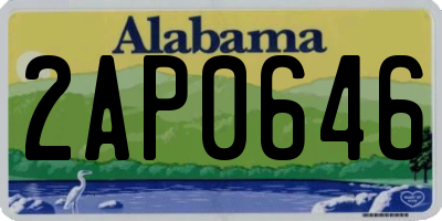 AL license plate 2AP0646