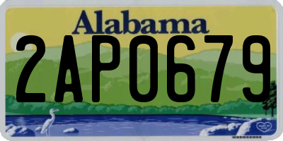 AL license plate 2AP0679