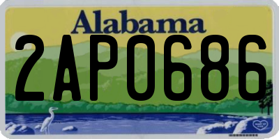 AL license plate 2AP0686
