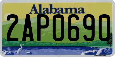 AL license plate 2AP0690