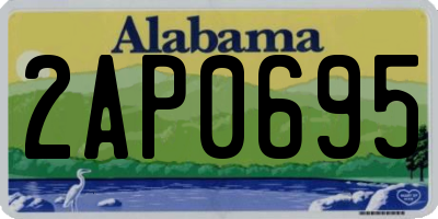 AL license plate 2AP0695