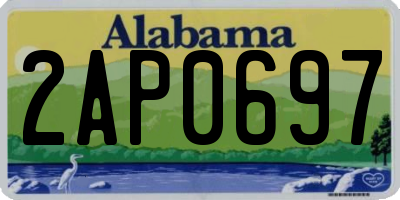 AL license plate 2AP0697