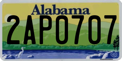AL license plate 2AP0707