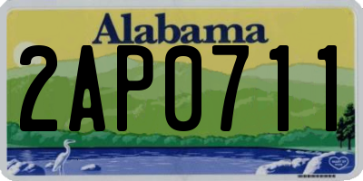 AL license plate 2AP0711