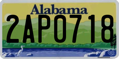 AL license plate 2AP0718