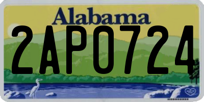 AL license plate 2AP0724
