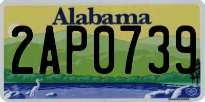 AL license plate 2AP0739
