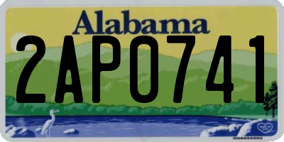 AL license plate 2AP0741