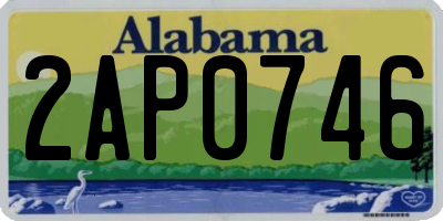 AL license plate 2AP0746