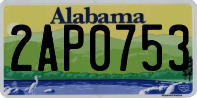 AL license plate 2AP0753