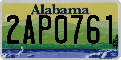 AL license plate 2AP0761