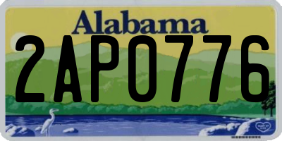 AL license plate 2AP0776