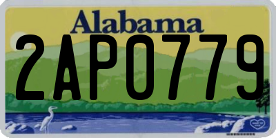 AL license plate 2AP0779