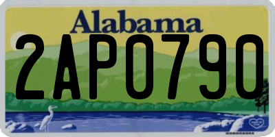 AL license plate 2AP0790