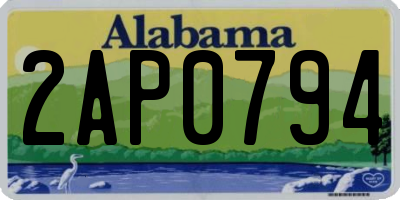 AL license plate 2AP0794