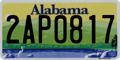 AL license plate 2AP0817