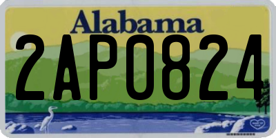 AL license plate 2AP0824