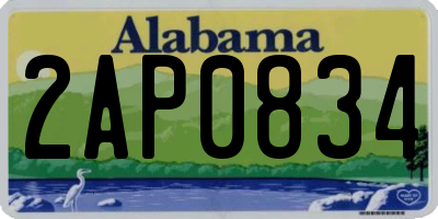 AL license plate 2AP0834