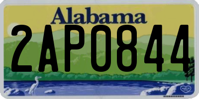 AL license plate 2AP0844