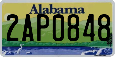 AL license plate 2AP0848