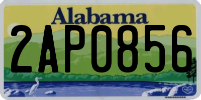 AL license plate 2AP0856