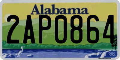 AL license plate 2AP0864