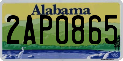 AL license plate 2AP0865