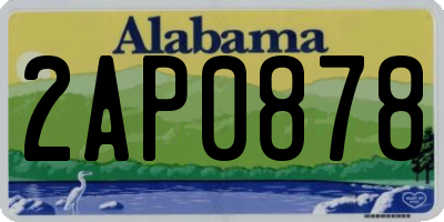 AL license plate 2AP0878