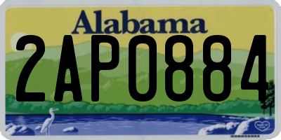 AL license plate 2AP0884