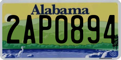 AL license plate 2AP0894