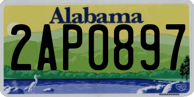 AL license plate 2AP0897