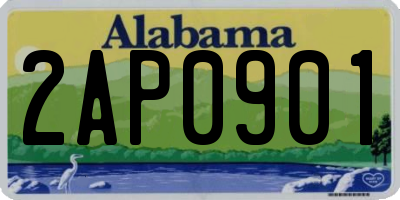 AL license plate 2AP0901
