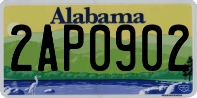 AL license plate 2AP0902