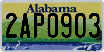 AL license plate 2AP0903