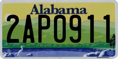 AL license plate 2AP0911
