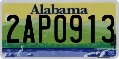 AL license plate 2AP0913