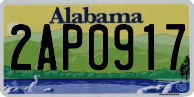AL license plate 2AP0917