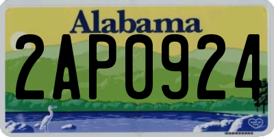 AL license plate 2AP0924