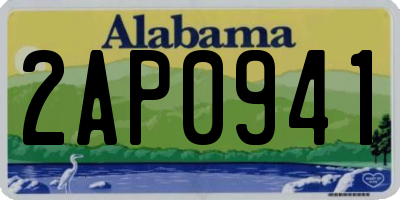 AL license plate 2AP0941