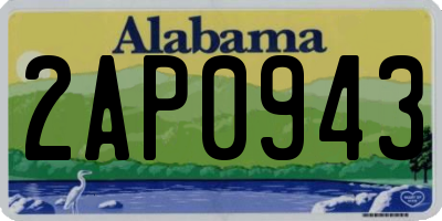 AL license plate 2AP0943