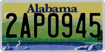 AL license plate 2AP0945
