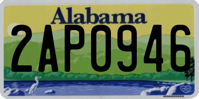 AL license plate 2AP0946