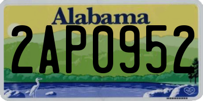 AL license plate 2AP0952