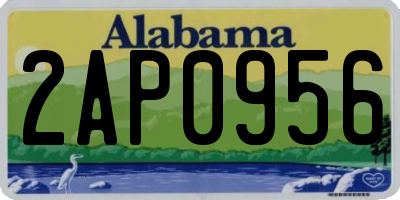AL license plate 2AP0956
