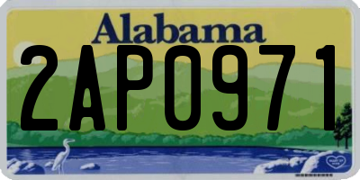 AL license plate 2AP0971