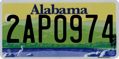 AL license plate 2AP0974