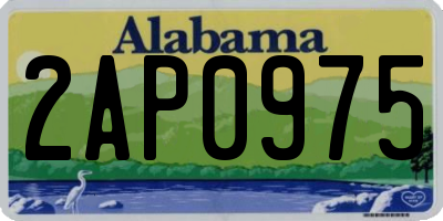 AL license plate 2AP0975