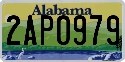 AL license plate 2AP0979