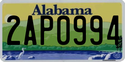 AL license plate 2AP0994