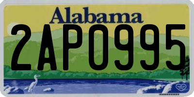 AL license plate 2AP0995